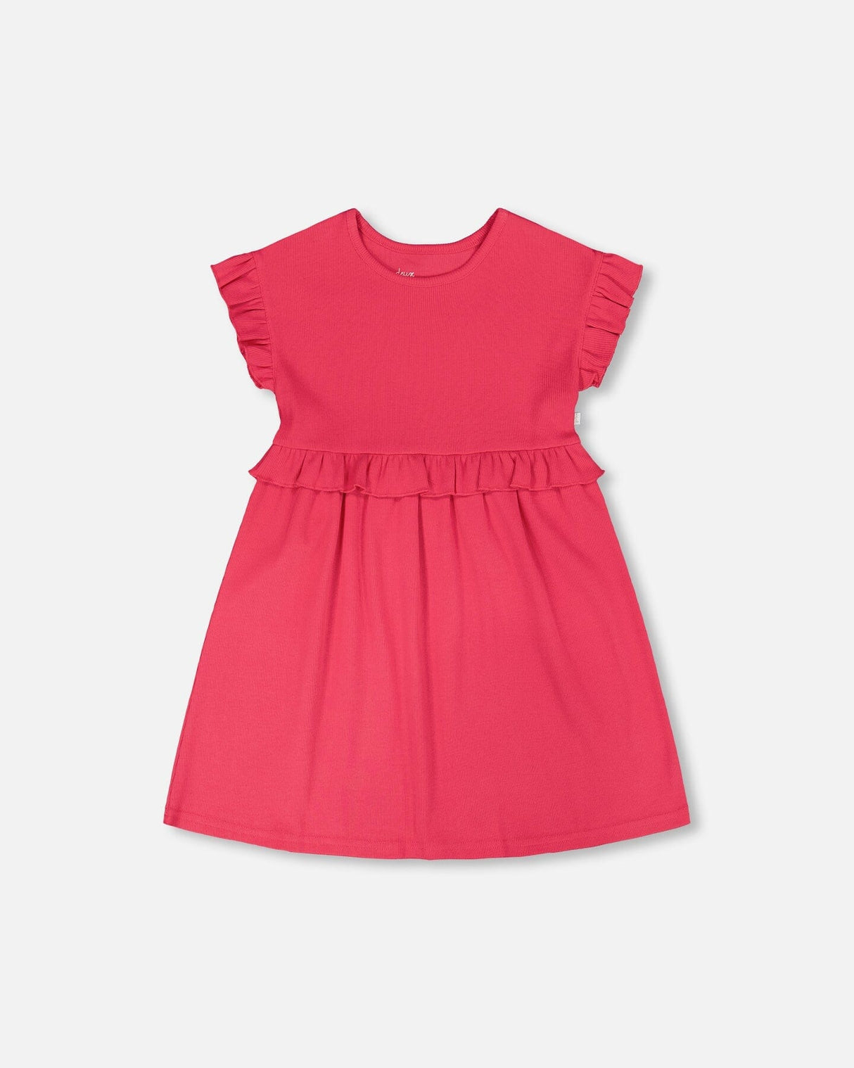 Cotton Rib Dress Pink-0