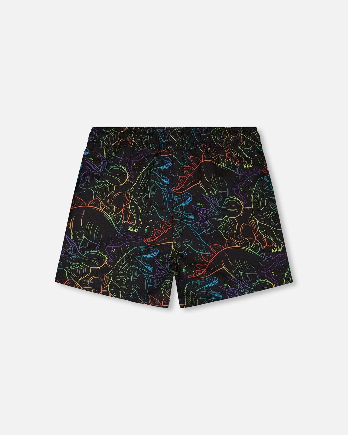 Swim Trunks Black Dinosaur Print-3