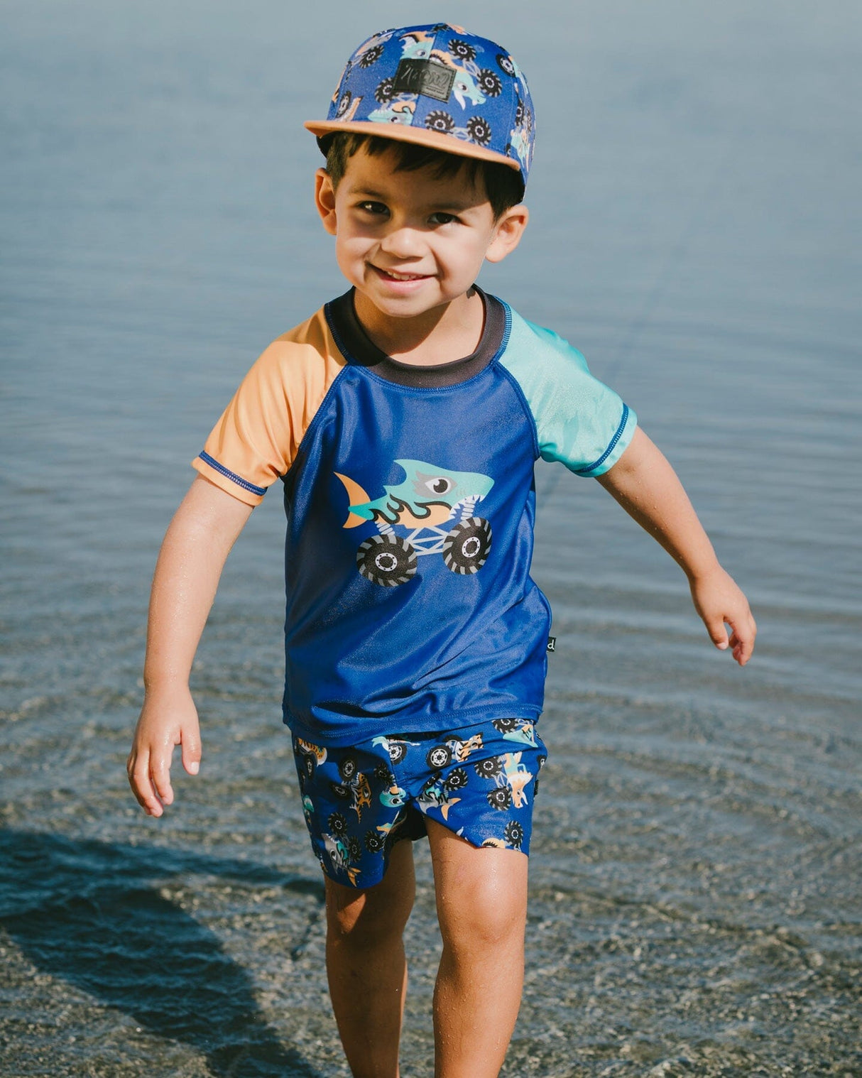 Short Sleeve Rashguard Ultramarine Blue-1