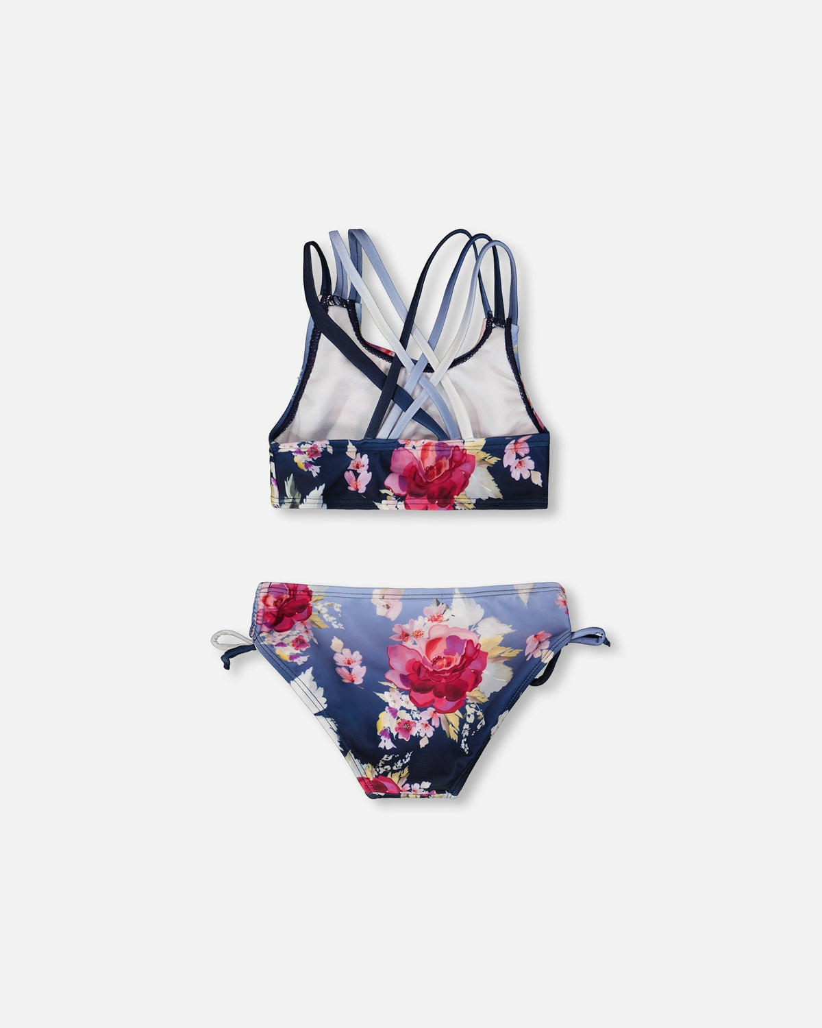 Deux par Deux Two-Piece Swimsuit Blue Rose Print product image P2