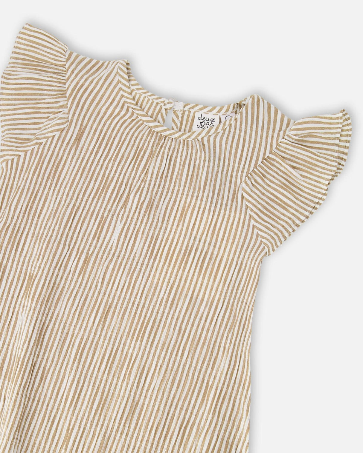 Striped Dress Off White And Sand-3
