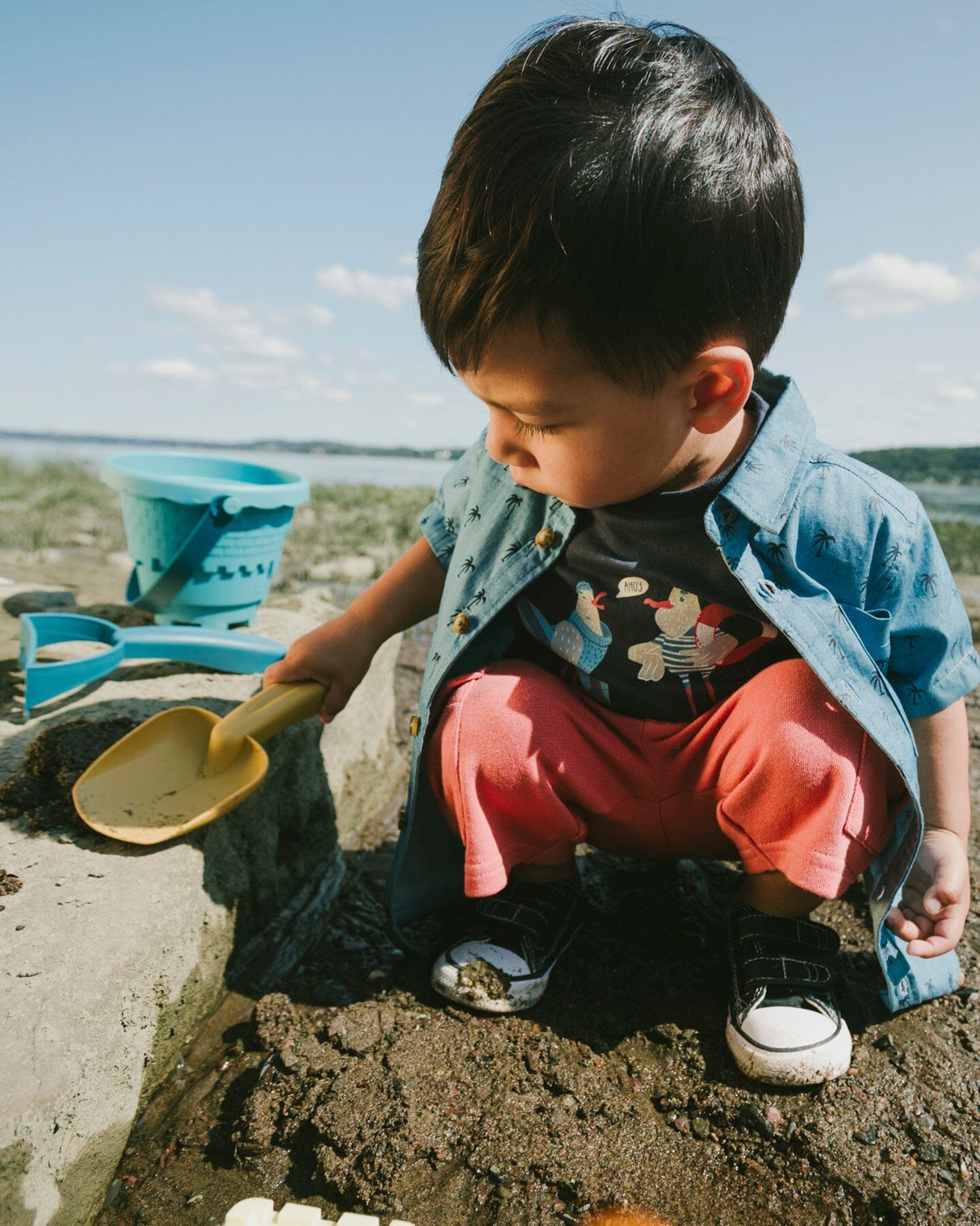 Organic Cotton Short Sleeve T-Shirt Blue-2