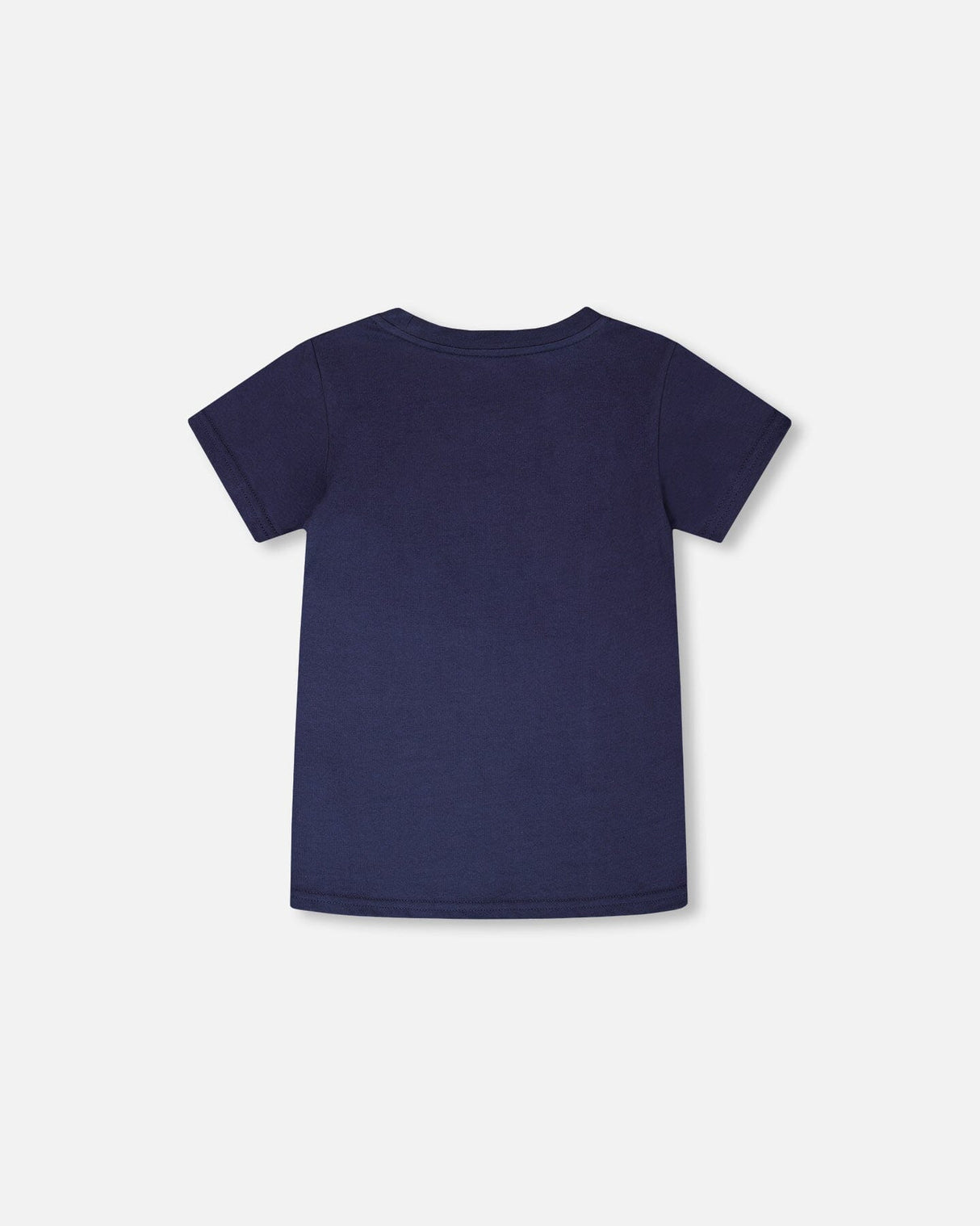 Organic Cotton Jersey T-Shirt With Bike Print Dark Blue-3