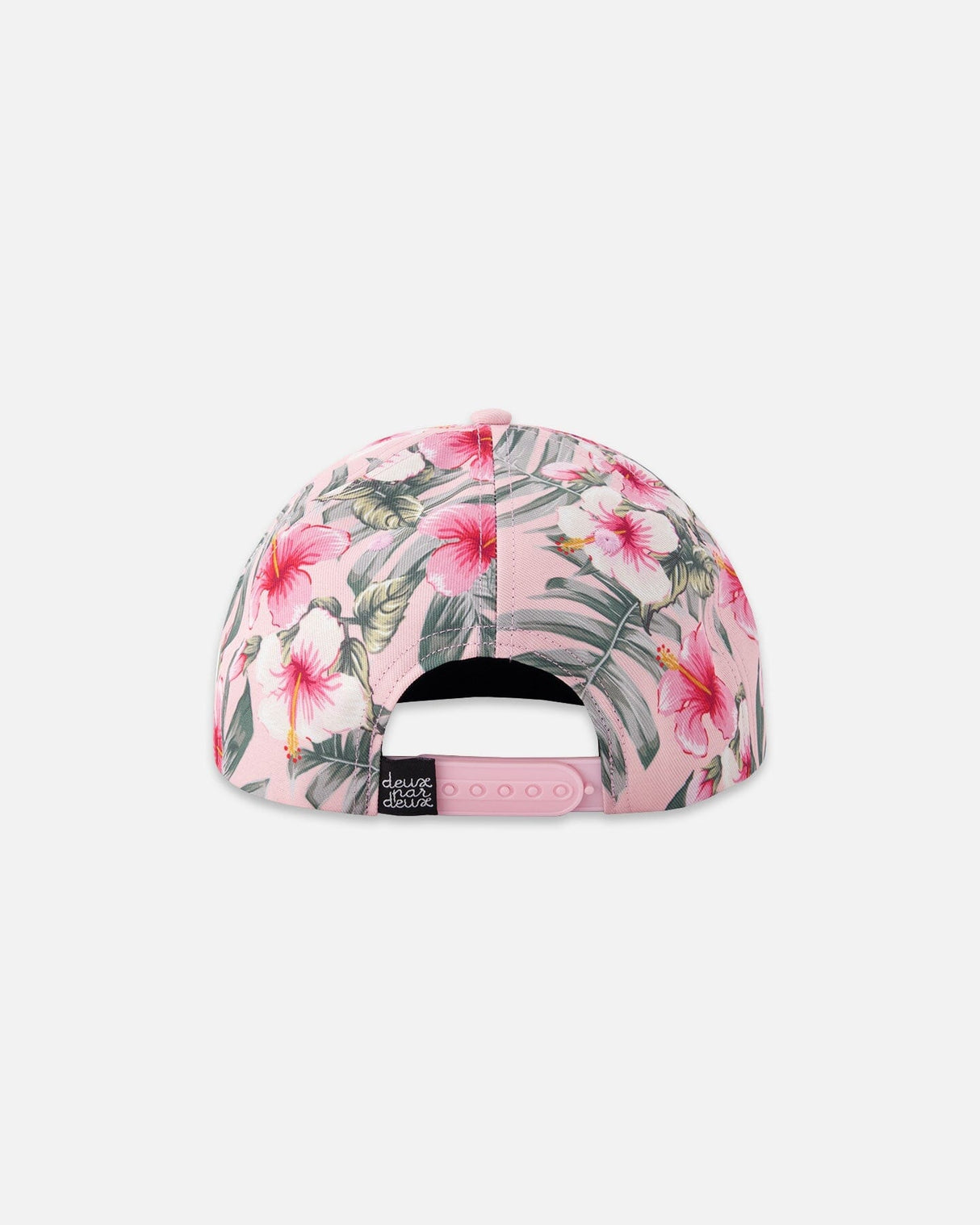 Cap Pink Hibiscus Print-2