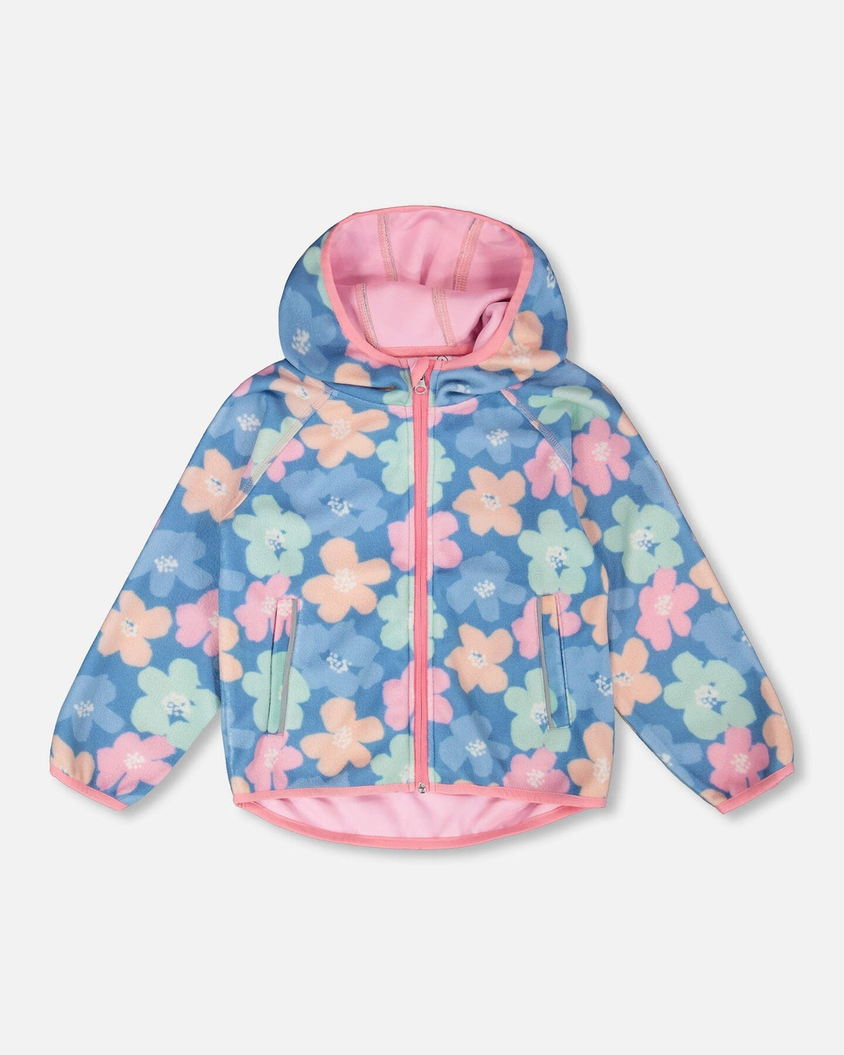 Softshell Jacket Blue Flower Print-0