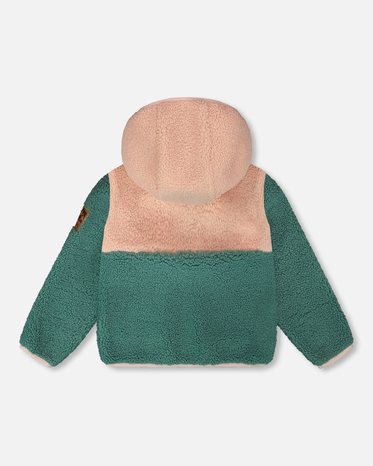 Sherpa Jacket Light Pink Colorblock-1