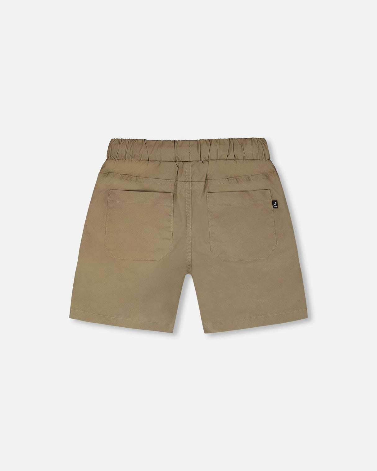 Parachute Shorts With Patch Pockets Beige-3