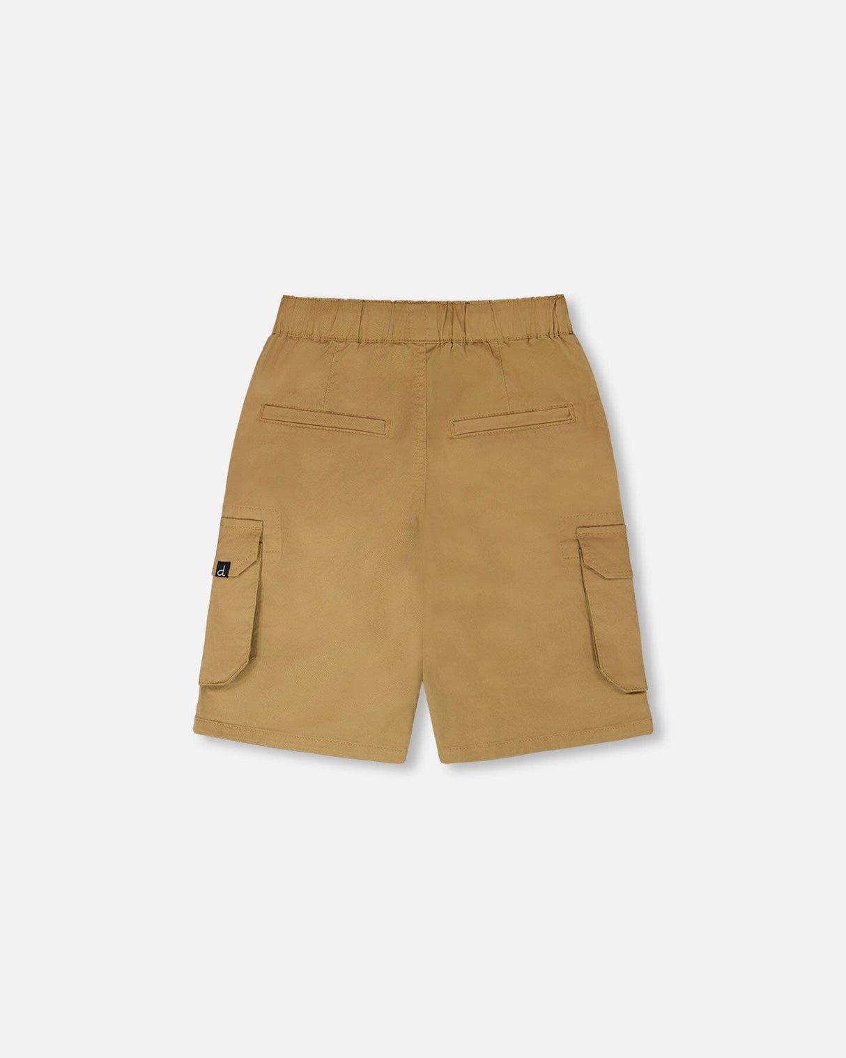 Stretch Twill Bermuda With Cargo Pockets Beige-3