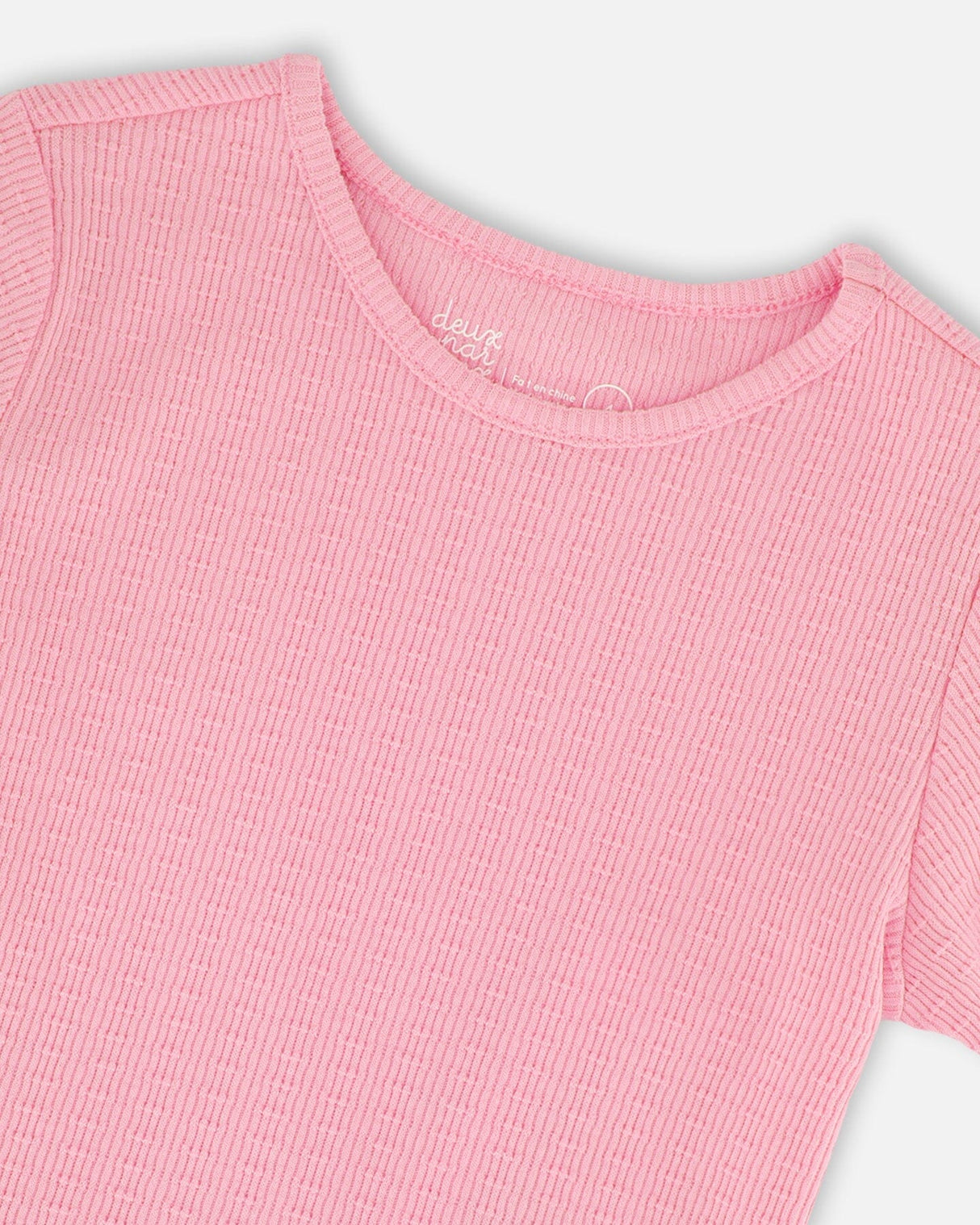 Crinkle Jersey T-Shirt Pink-3
