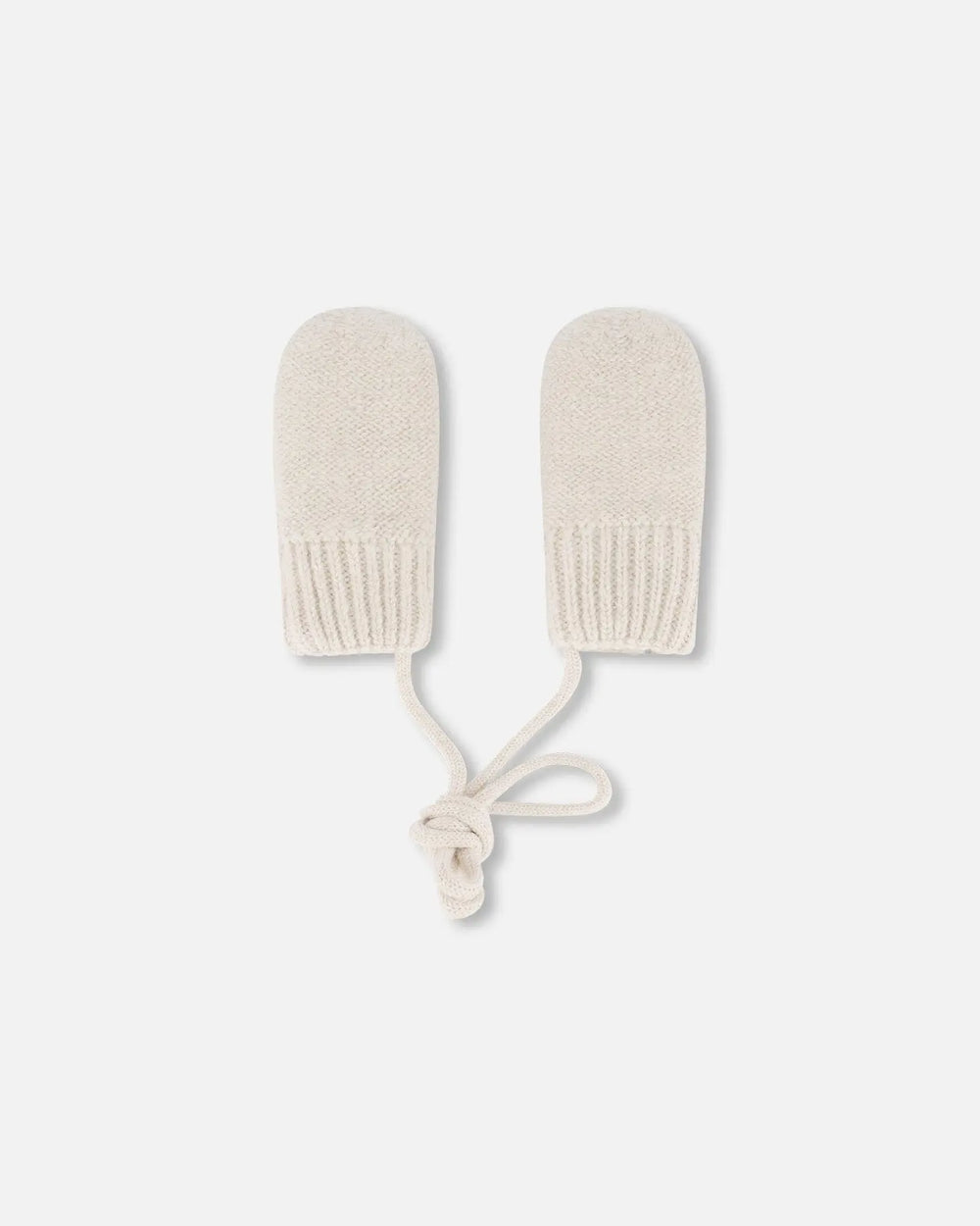 Infant Knit Mittens Off-White | Deux par Deux | Jenni Kidz