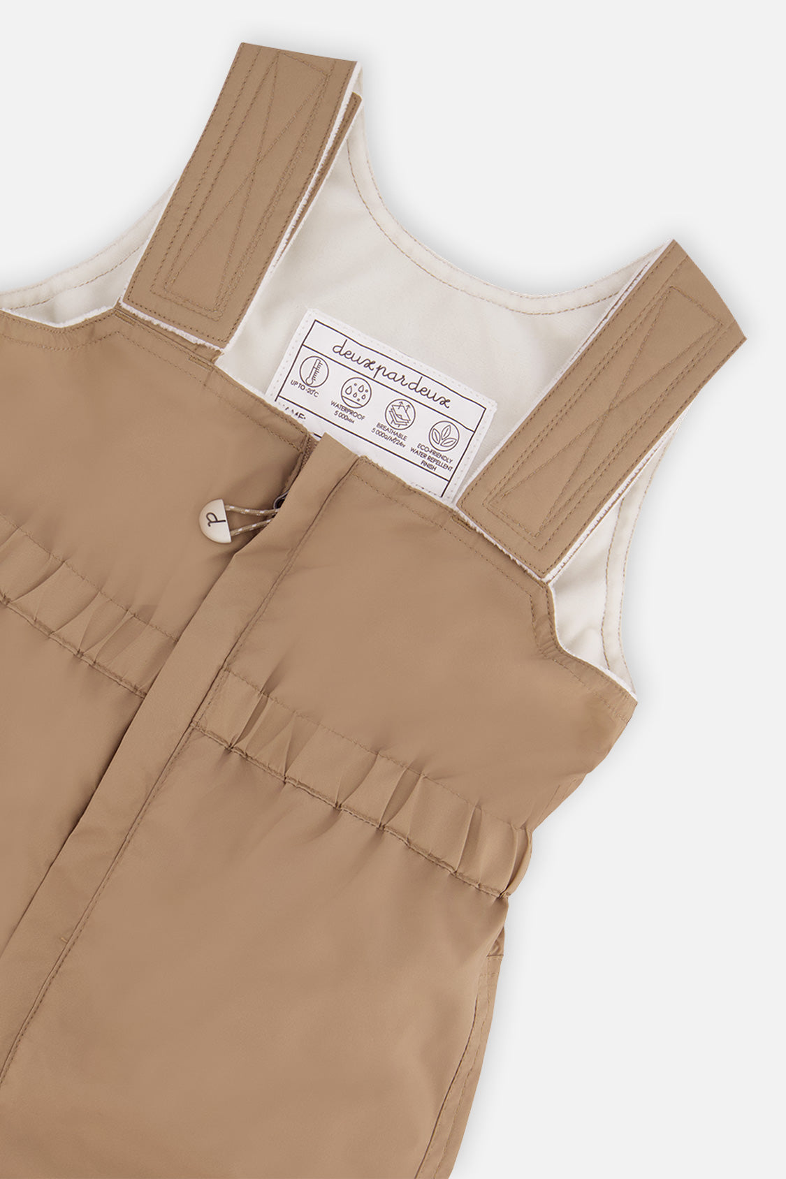 Deux par Deux pink animal print baby snowsuit, alternate view 6