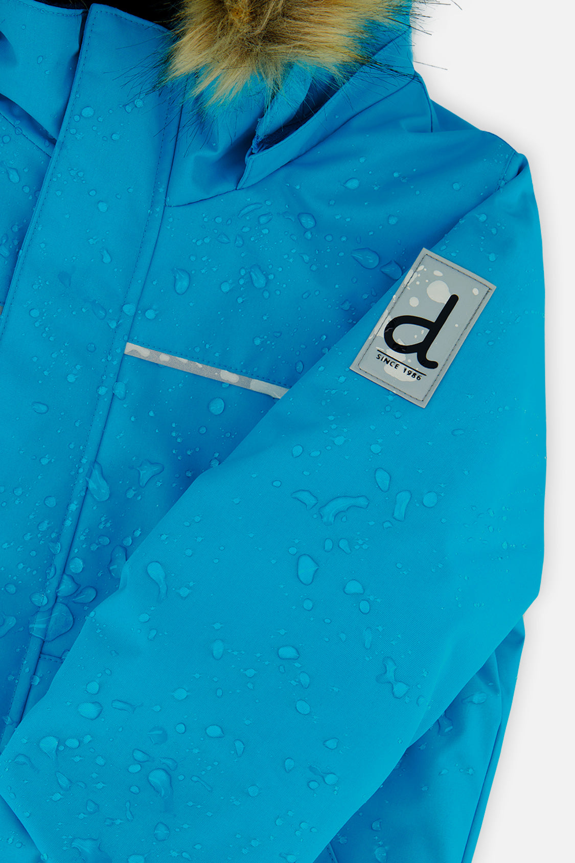 Deux par Deux boys DISCOVER two-piece snowsuit in blue, product view 8