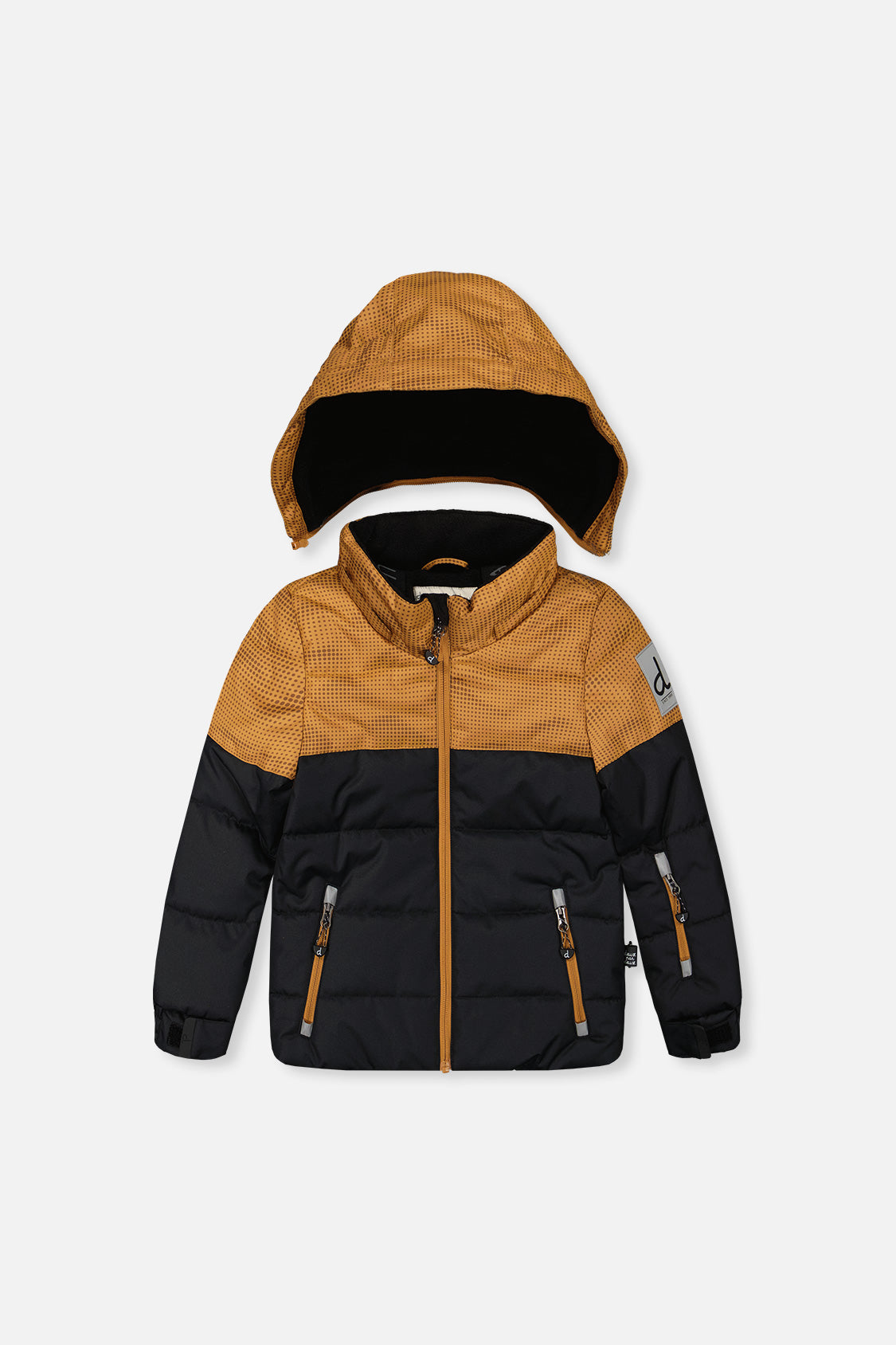 Two Piece Play Snowsuit Brown And Black With Brown Pants-1