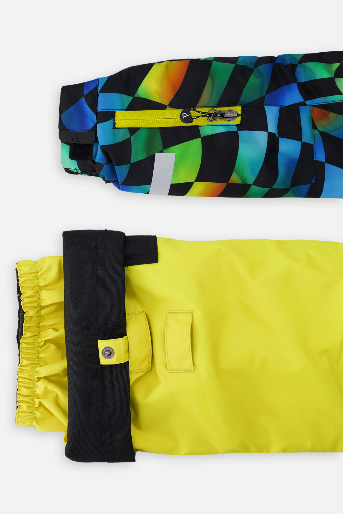 Deux par Deux PLAY checkerboard and yellow snowsuit, alternate view 10