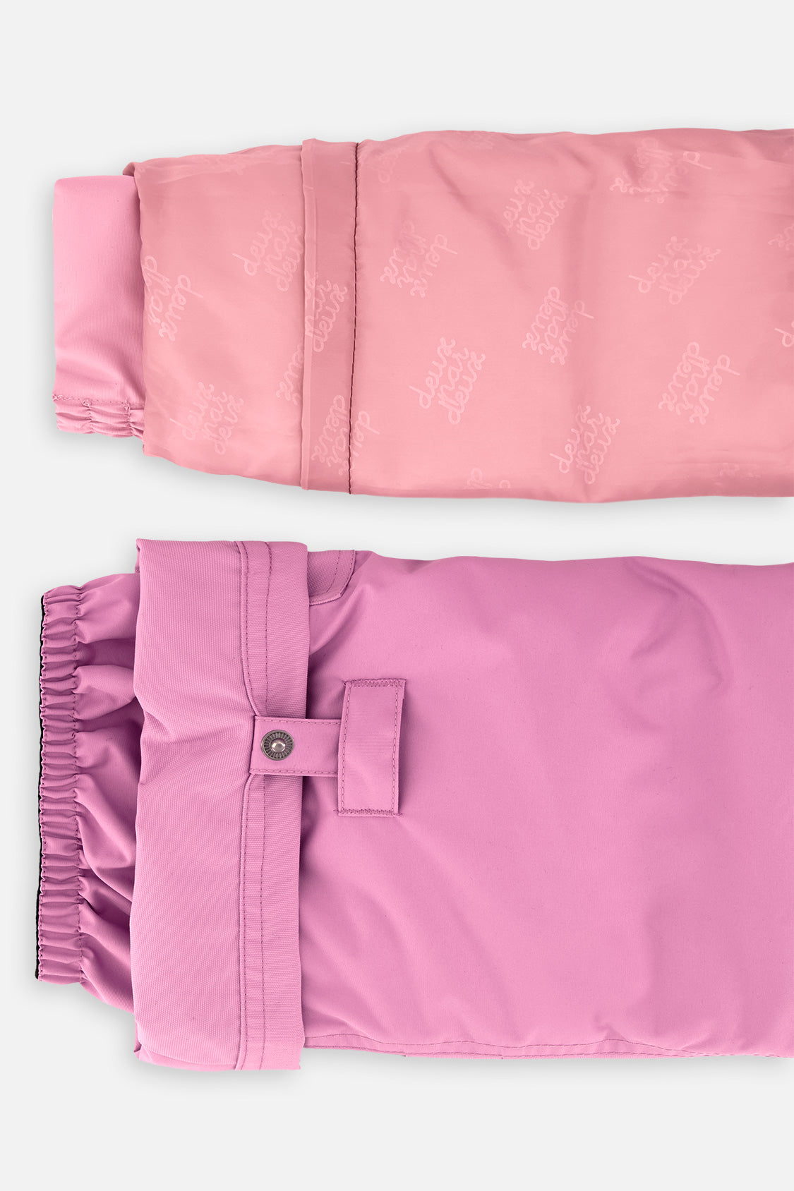 Deux par Deux girls PLAY two-piece snowsuit in pinkish violet, product view 10