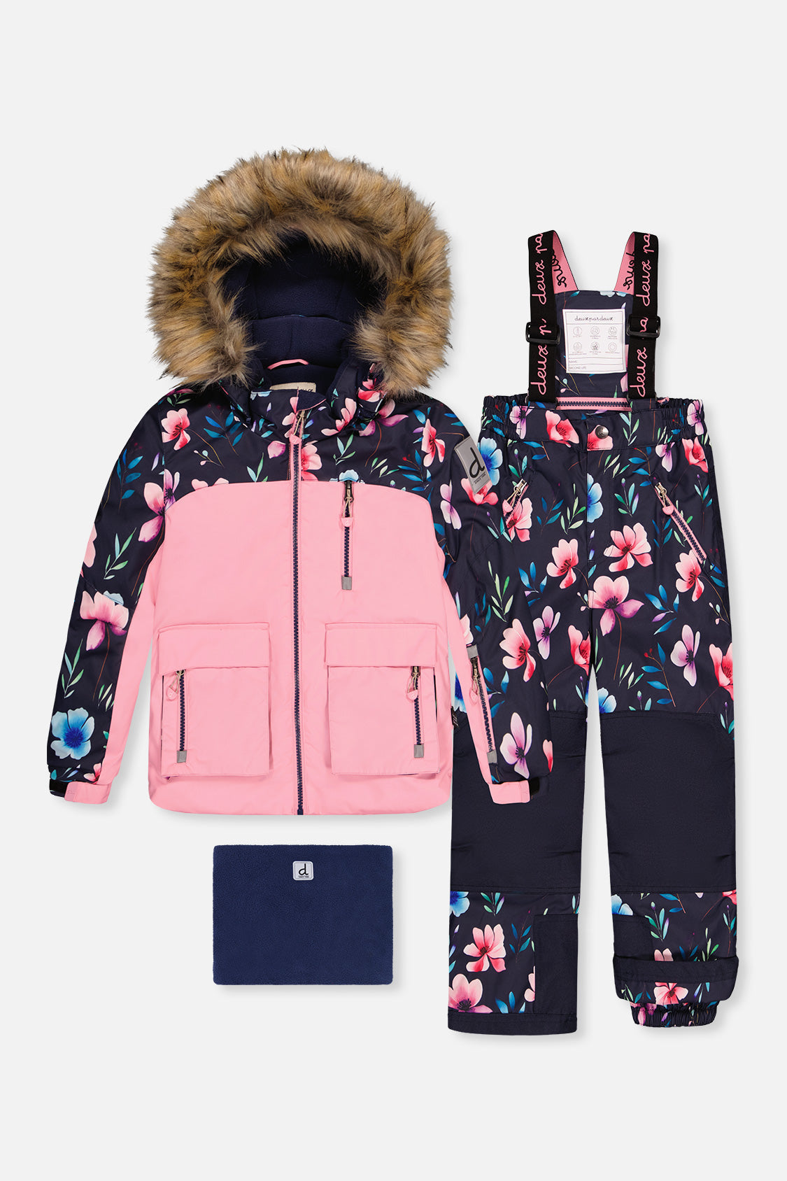 Two Piece Play Snowsuit Pink-0