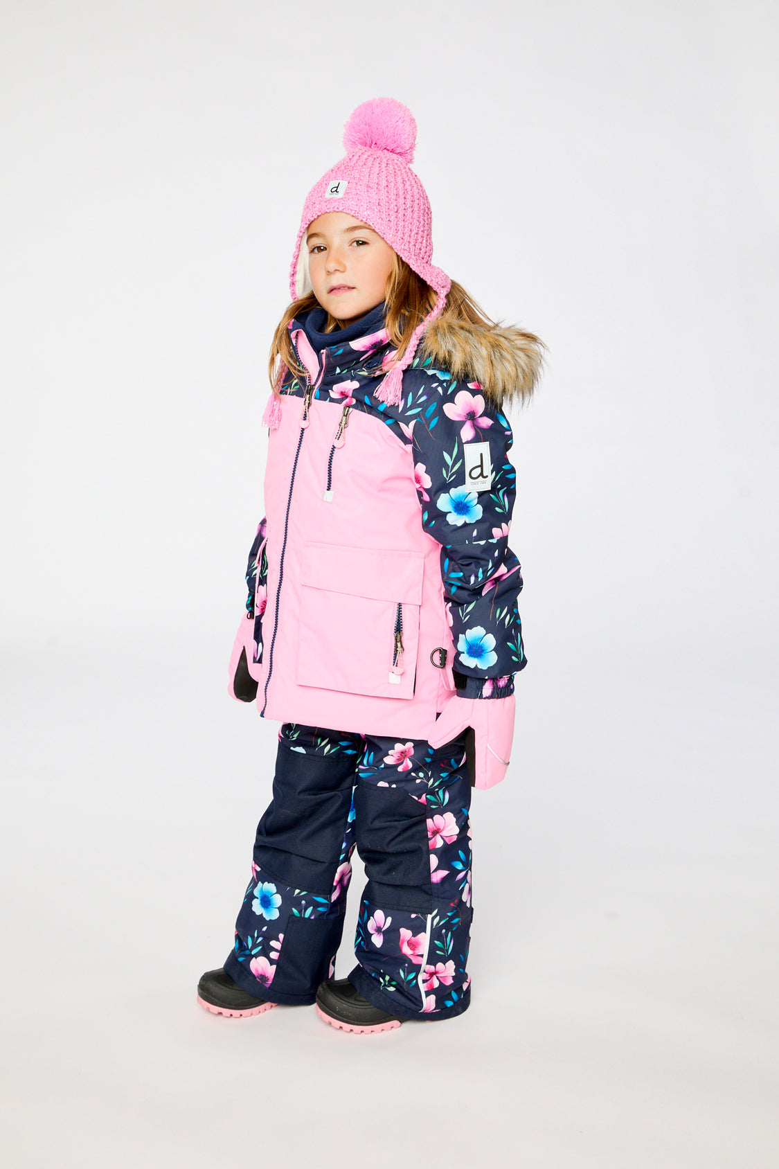 Two Piece Play Snowsuit Pink-2