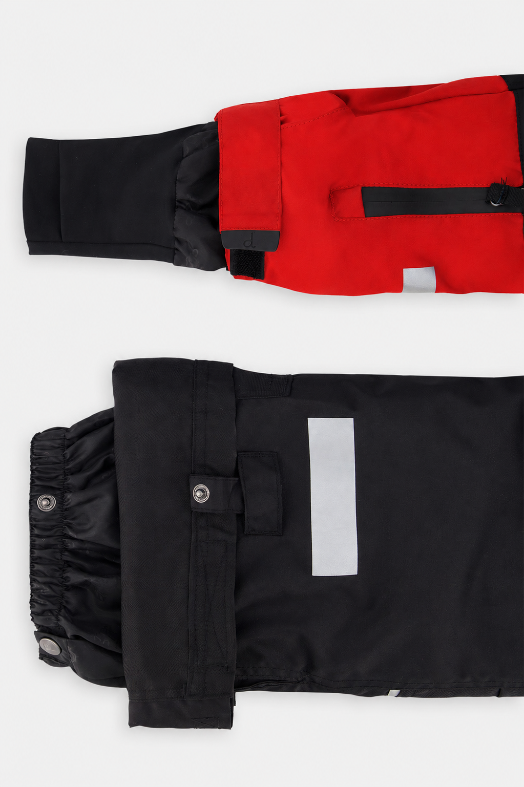 Deux par Deux kids' TEKNIK two-piece snowsuit, red jacket with black pants – additional view 11