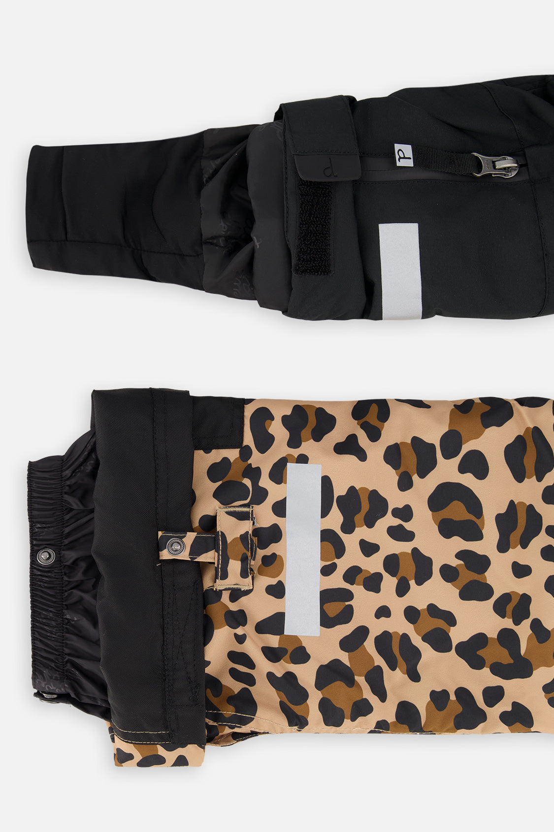 Deux par Deux girls' Teknik two-piece snowsuit in black – product view 11