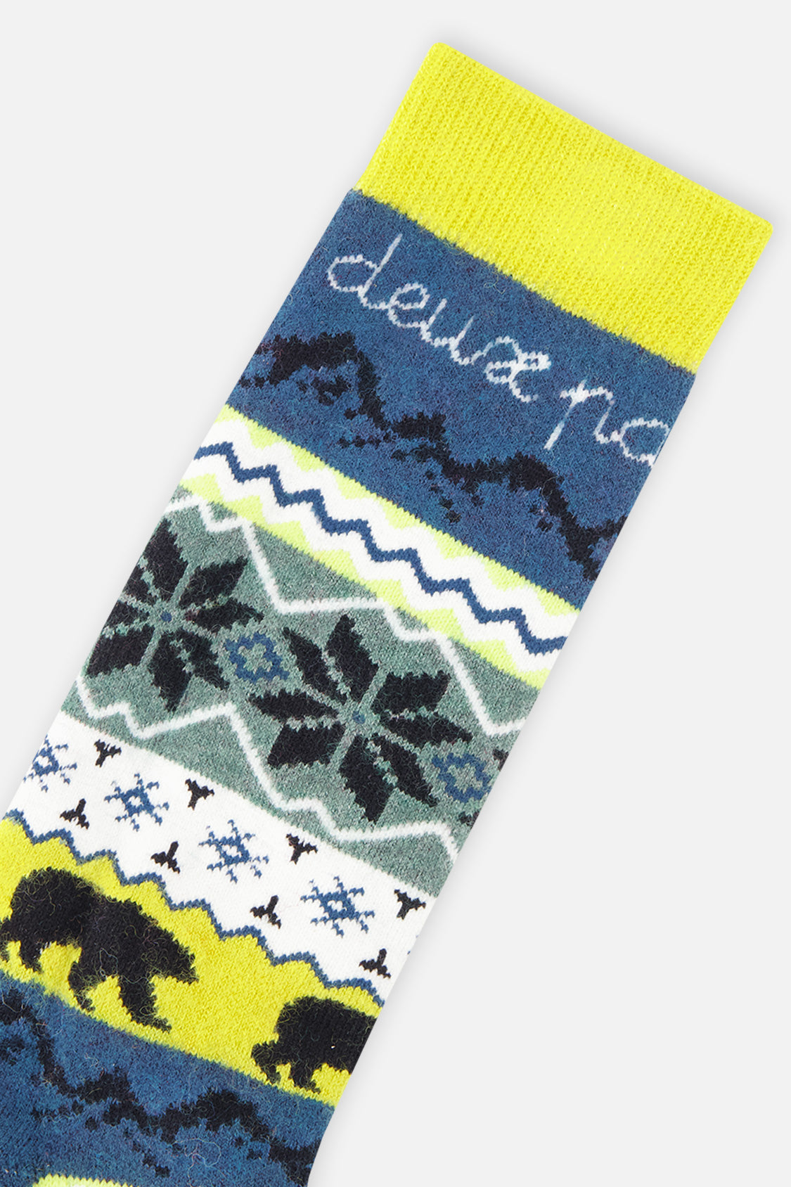 Deux par Deux Ski Socks Navy Blue
