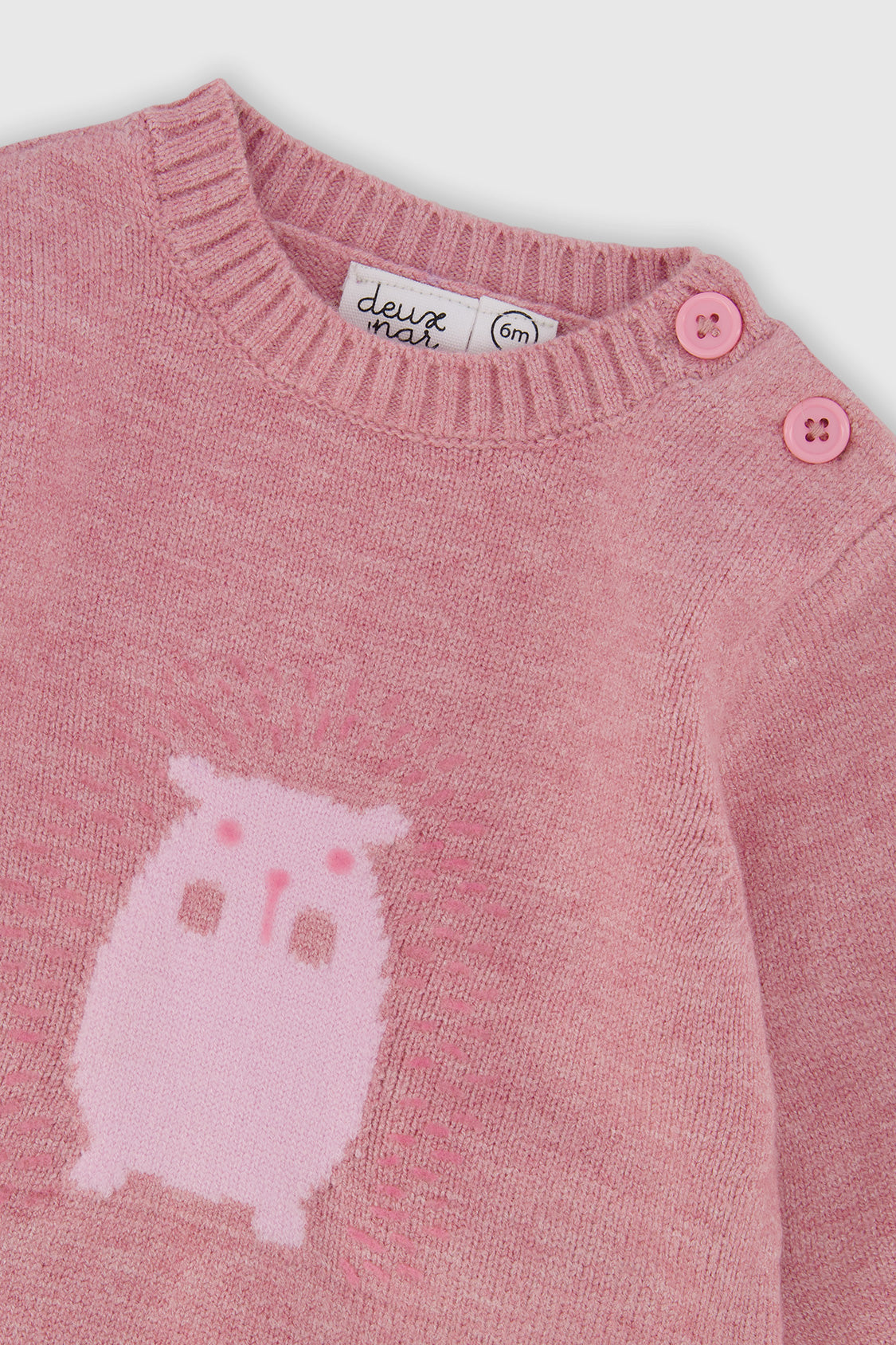 Knitted Top And Pants Set Dusty Pink-3
