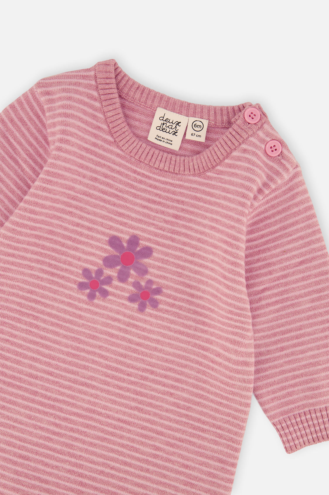Knitted Romper Dusty Pink-3