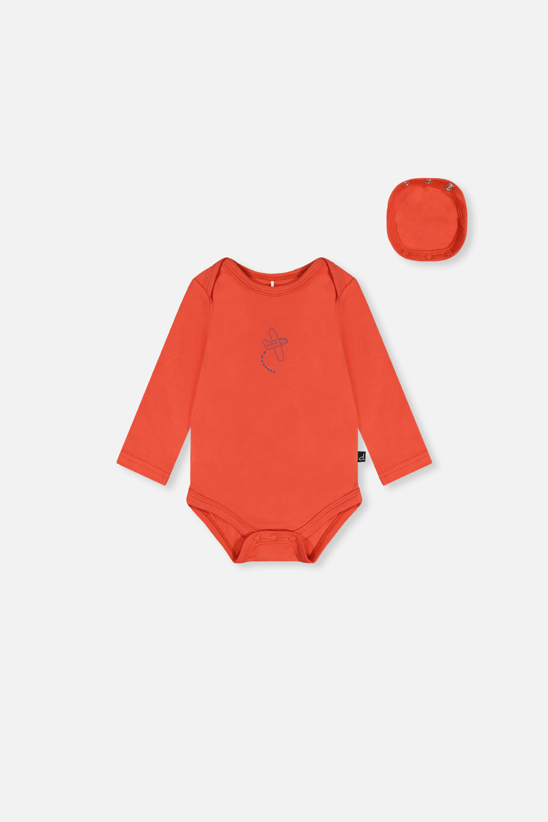 Organic Cotton Onesie Coral-0
