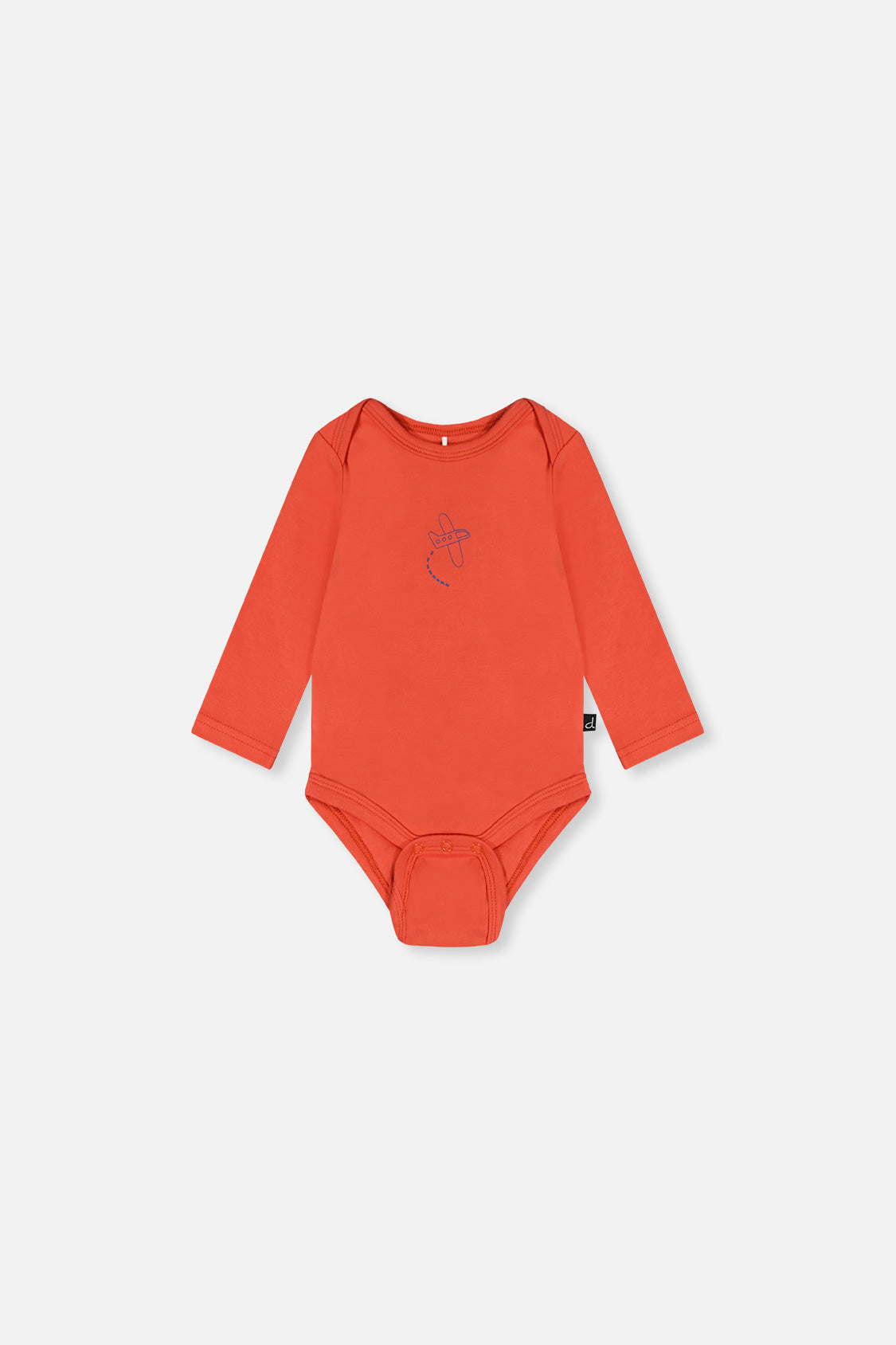 Organic Cotton Onesie Coral-2