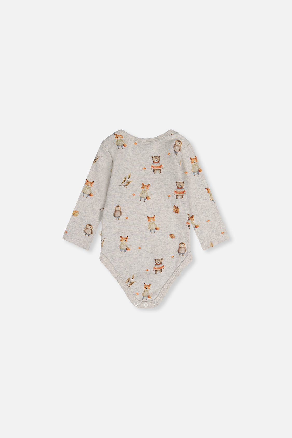 Organic Cotton Onesie Beige Animal Print-3