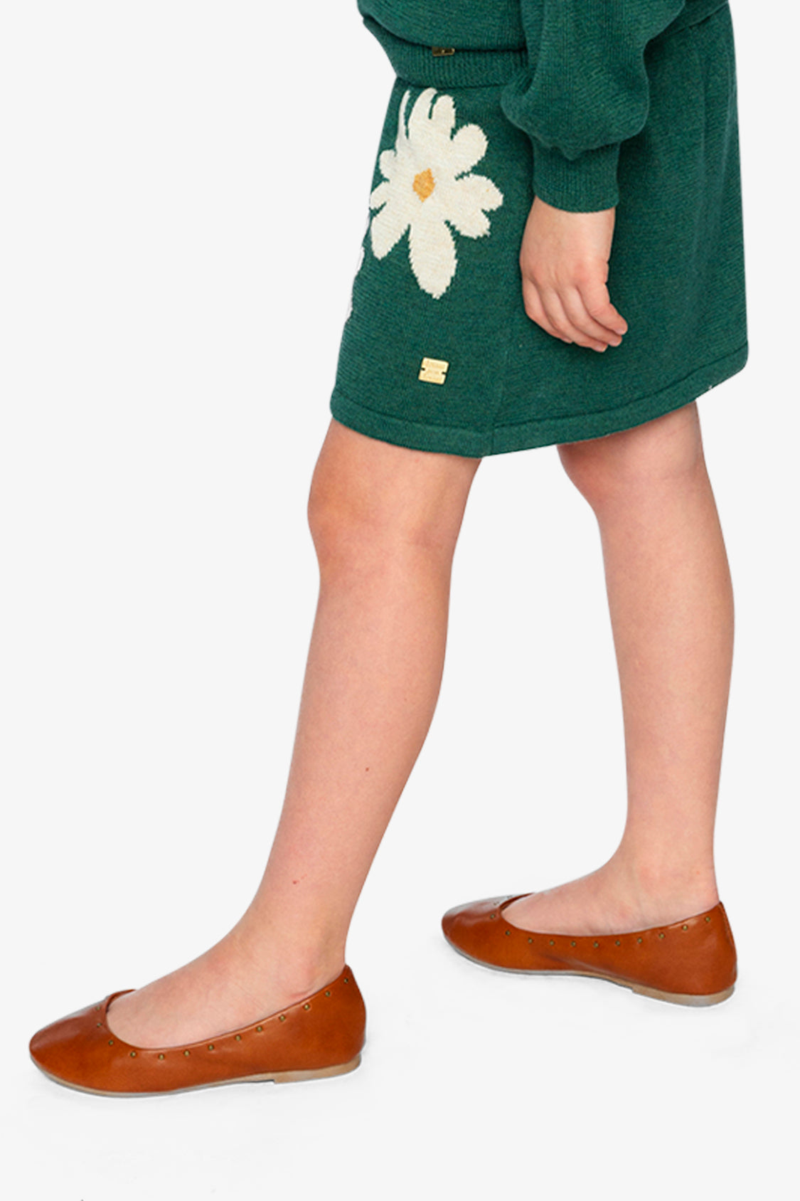 Knitted Skirt Jasper Printed Green-2