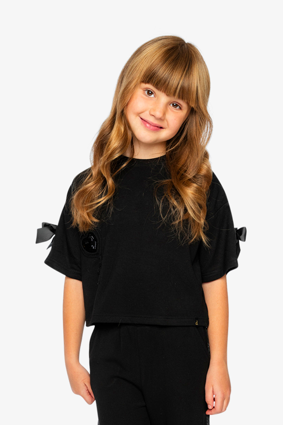 Short Sleeve Milano Top Black-3
