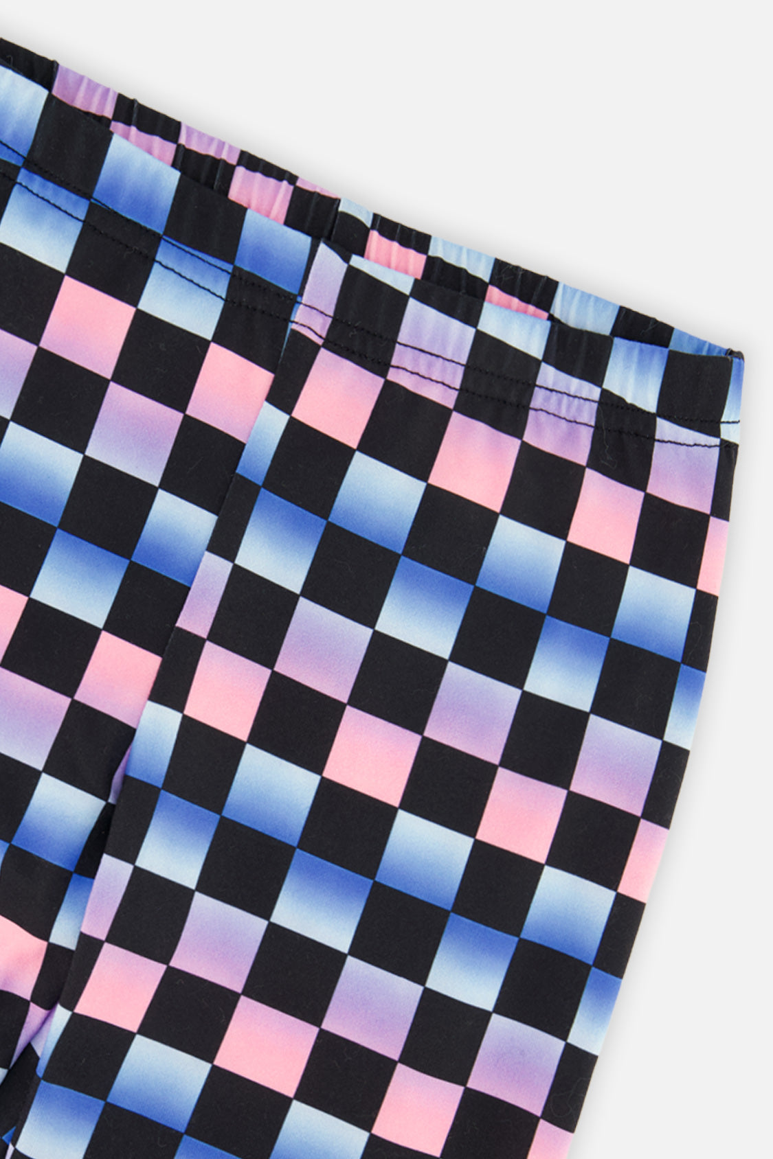 Deux par Deux Leggings Black Checkered Print
