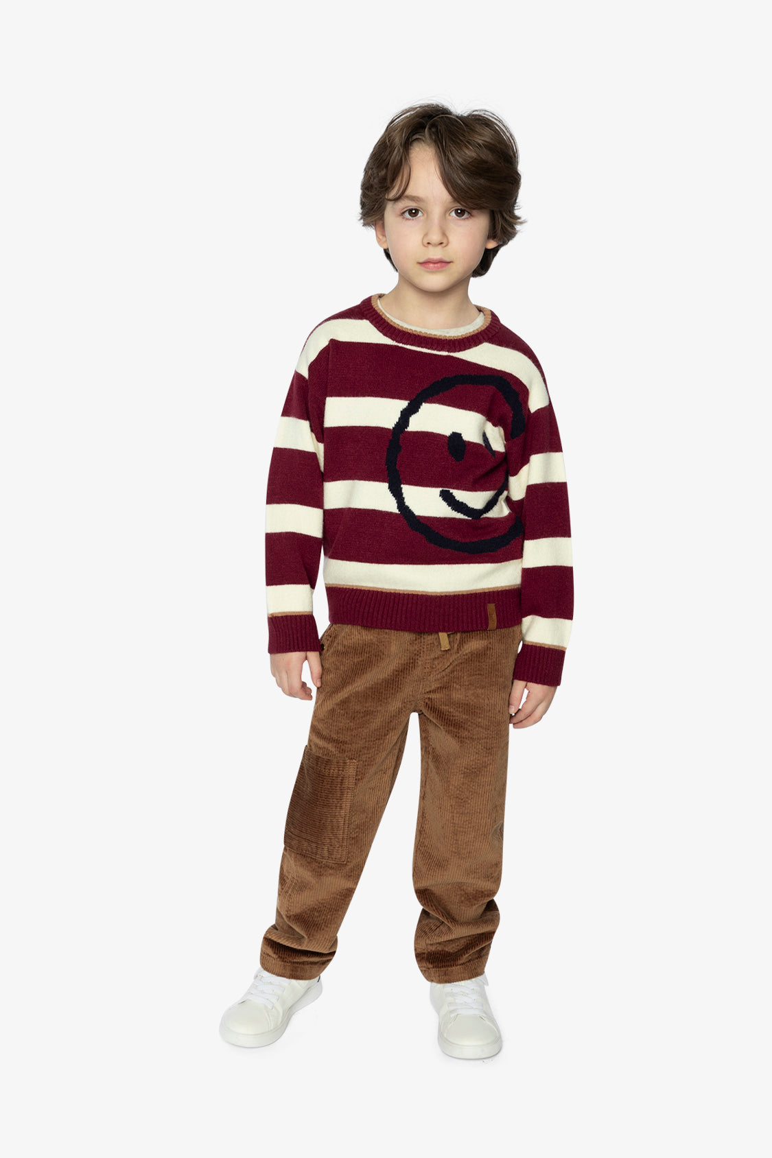 Knit Sweater Red And White Stripes-4
