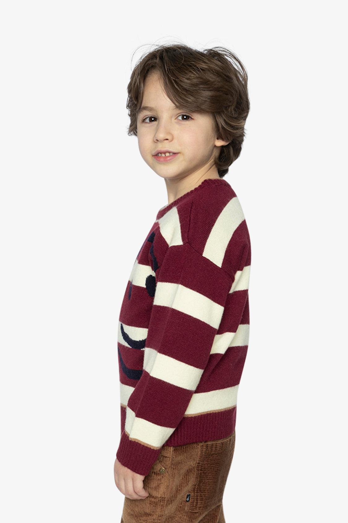 Knit Sweater Red And White Stripes-2