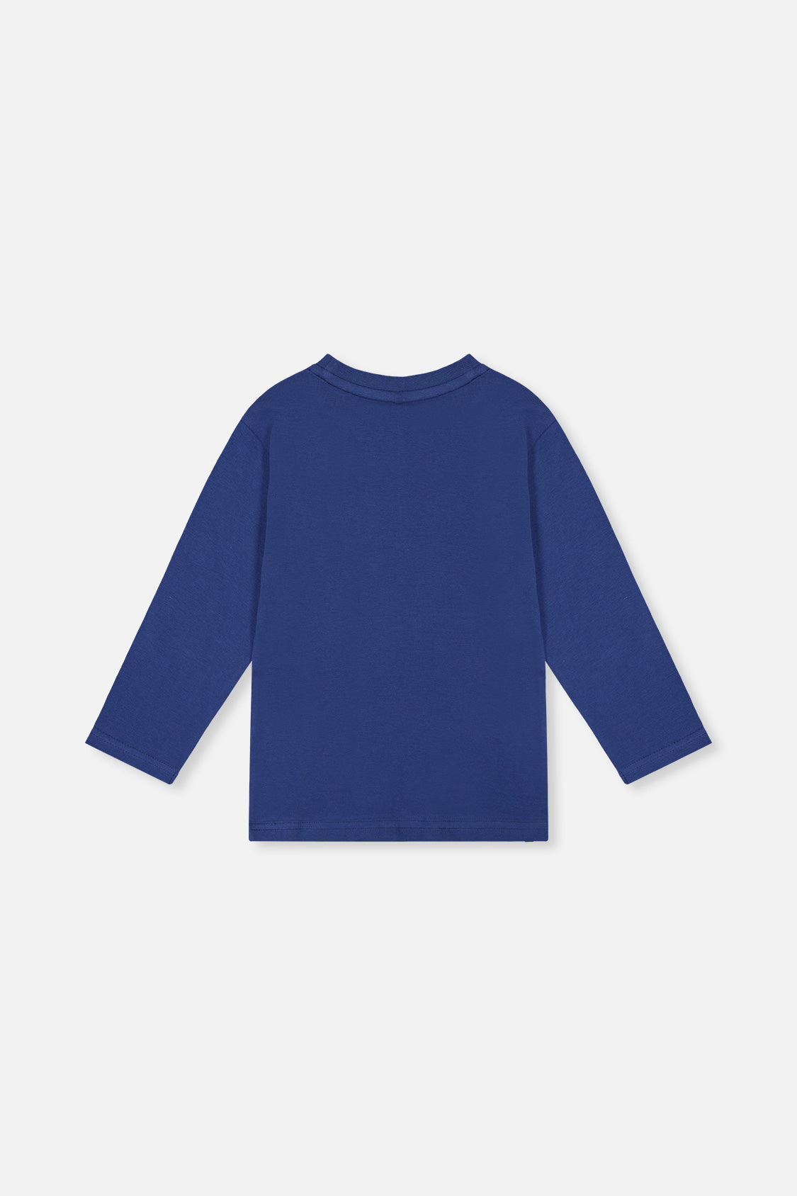 Deux par Deux blue penguin long-sleeve organic cotton t-shirt, product photo 2