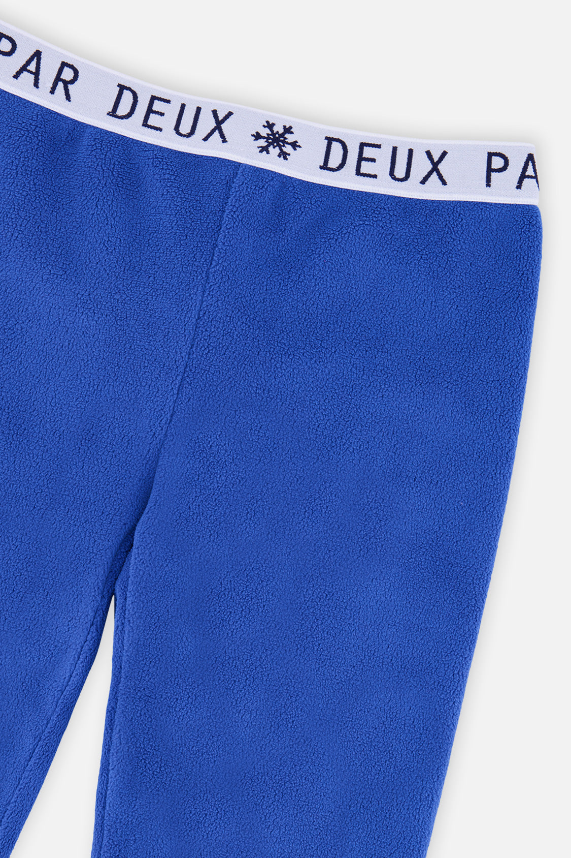 Deux par Deux boys' thermal underwear leggings in blue, alternate view