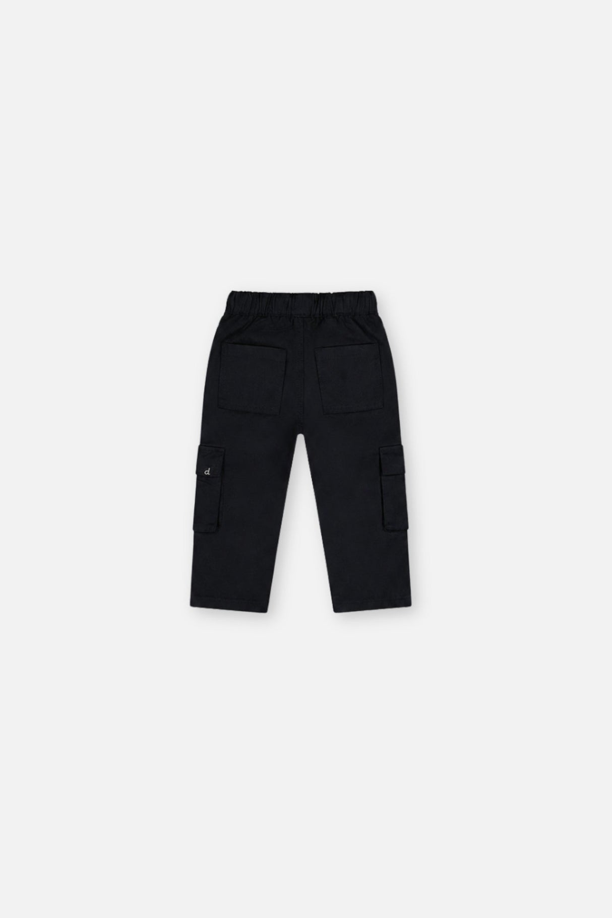 Baby Twill Pants With Cargo Pockets Dark Blue-1