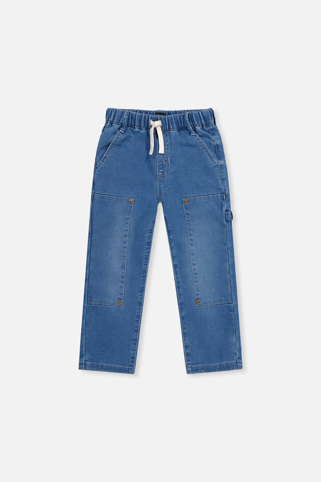 French Terry Denim Pants Light Blue-0