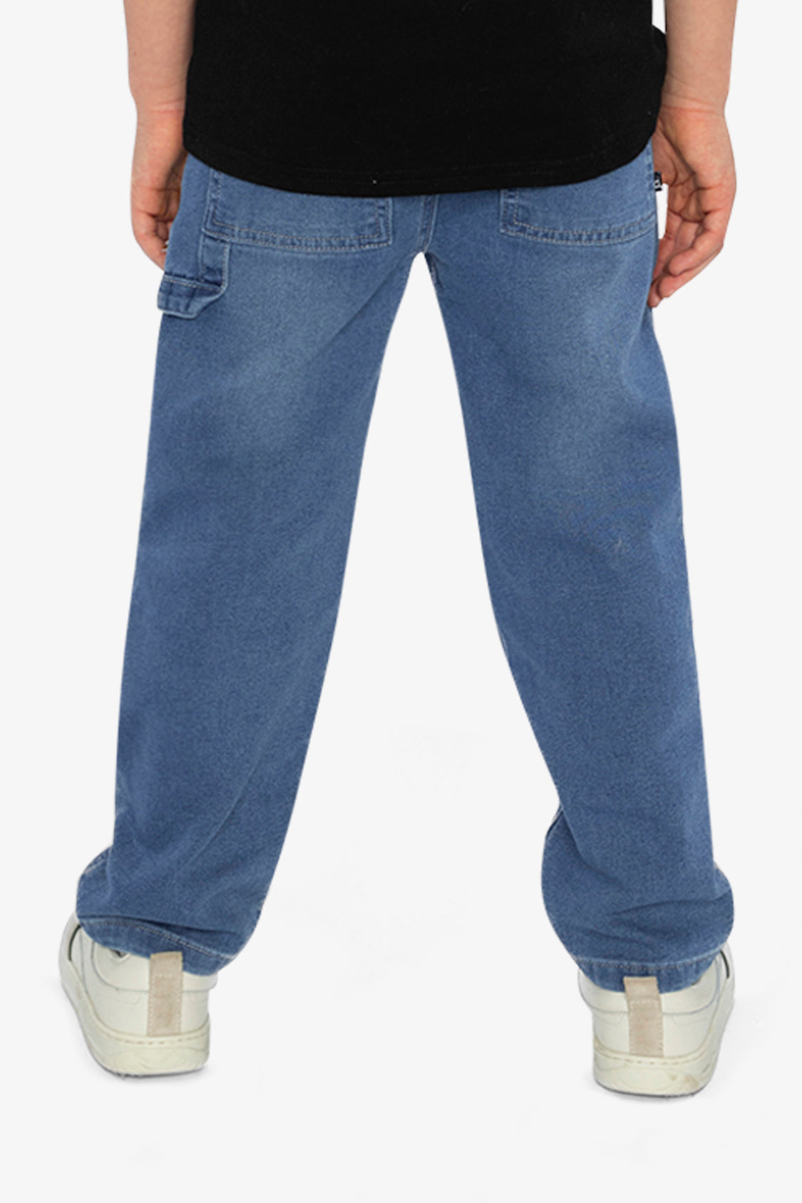 French Terry Denim Pants Light Blue-3