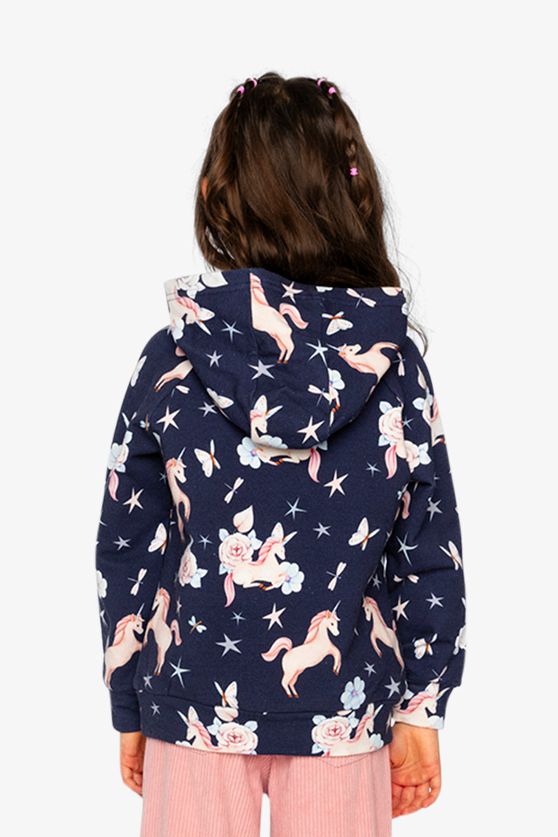 Printed Hoodie Purple Unicorn Print-3