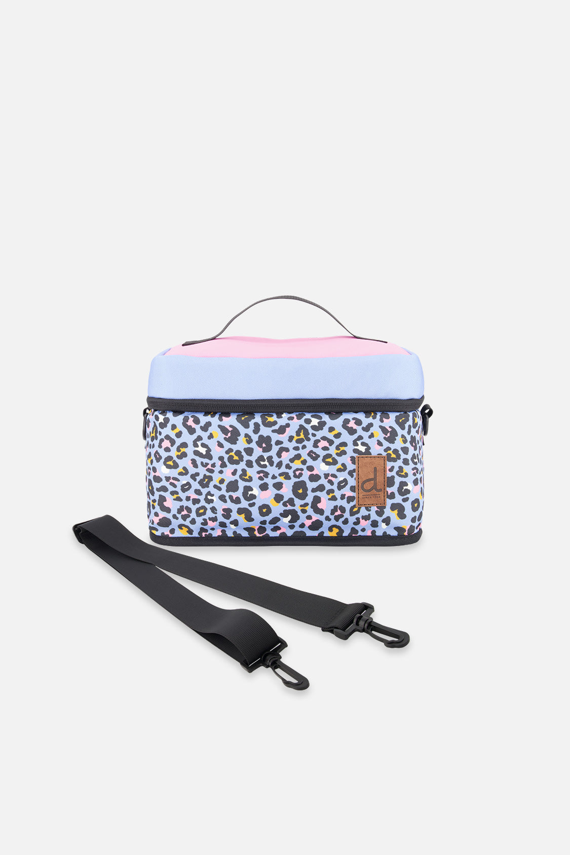 Lunch Box Blue Leopard Print-0