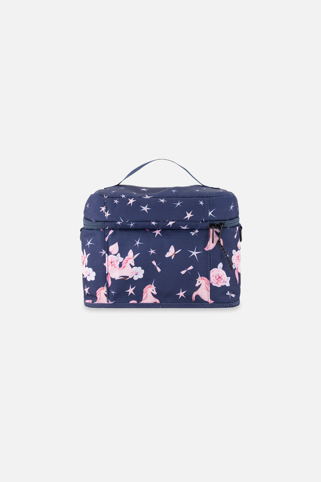 Lunch Box Navy Unicorn Print-1