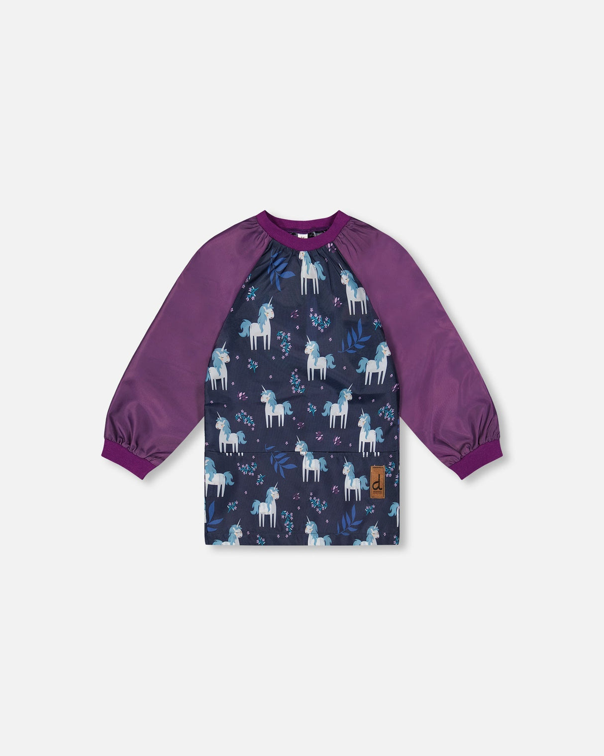 Apron Blue And Purple Unicorn Print-0