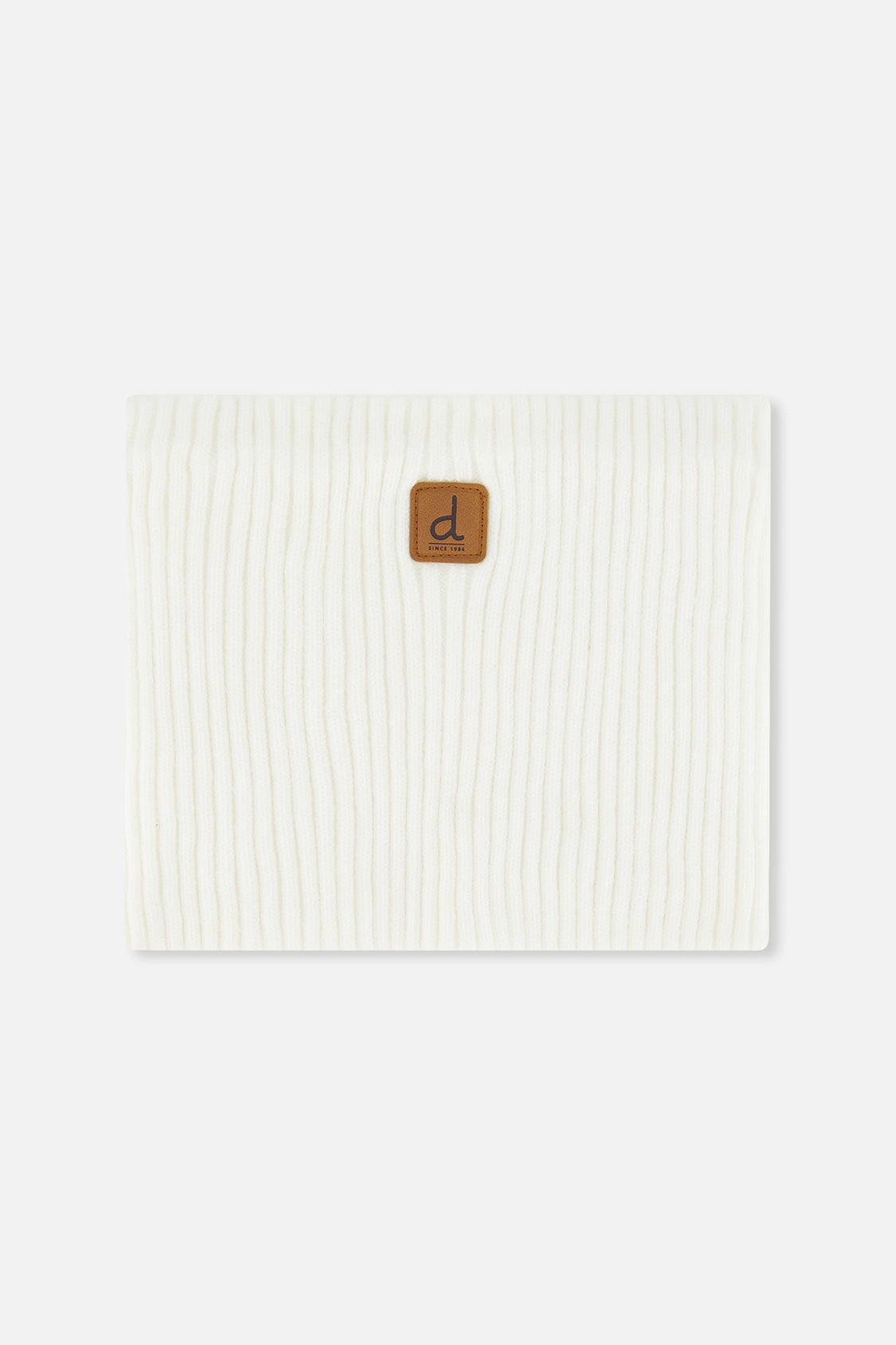 Baby Ribbed Knit Neckwarmer Off-White-0