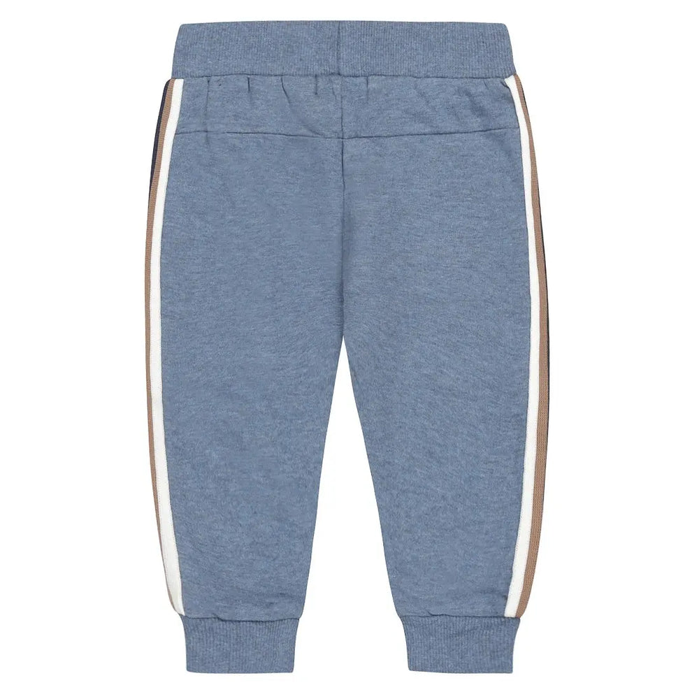 Baby Boys Jogger Pants Blue Melange | Dirkje - Dirkje