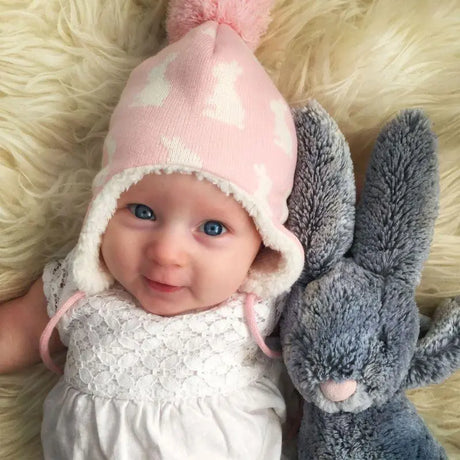 Bunny Sisters Winter Ear Flap Hat | Jan & Jul - Jenni Kidz