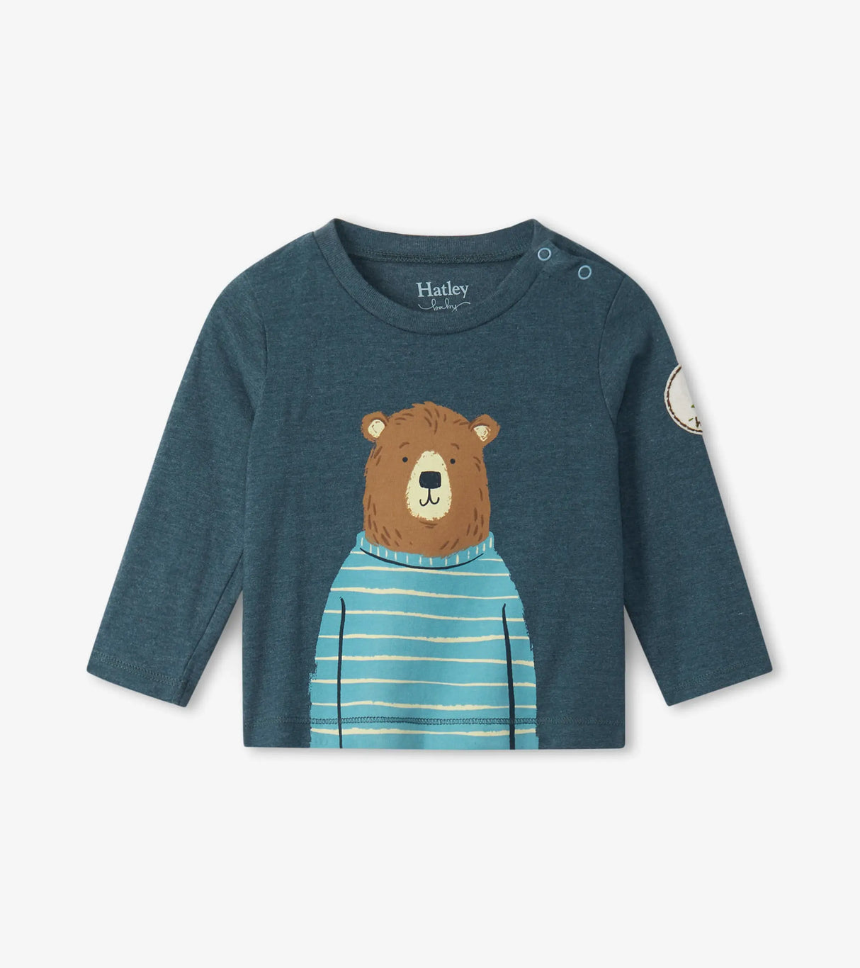 Cozy Bear Long Sleeve Baby Tee | Hatley - Jenni Kidz