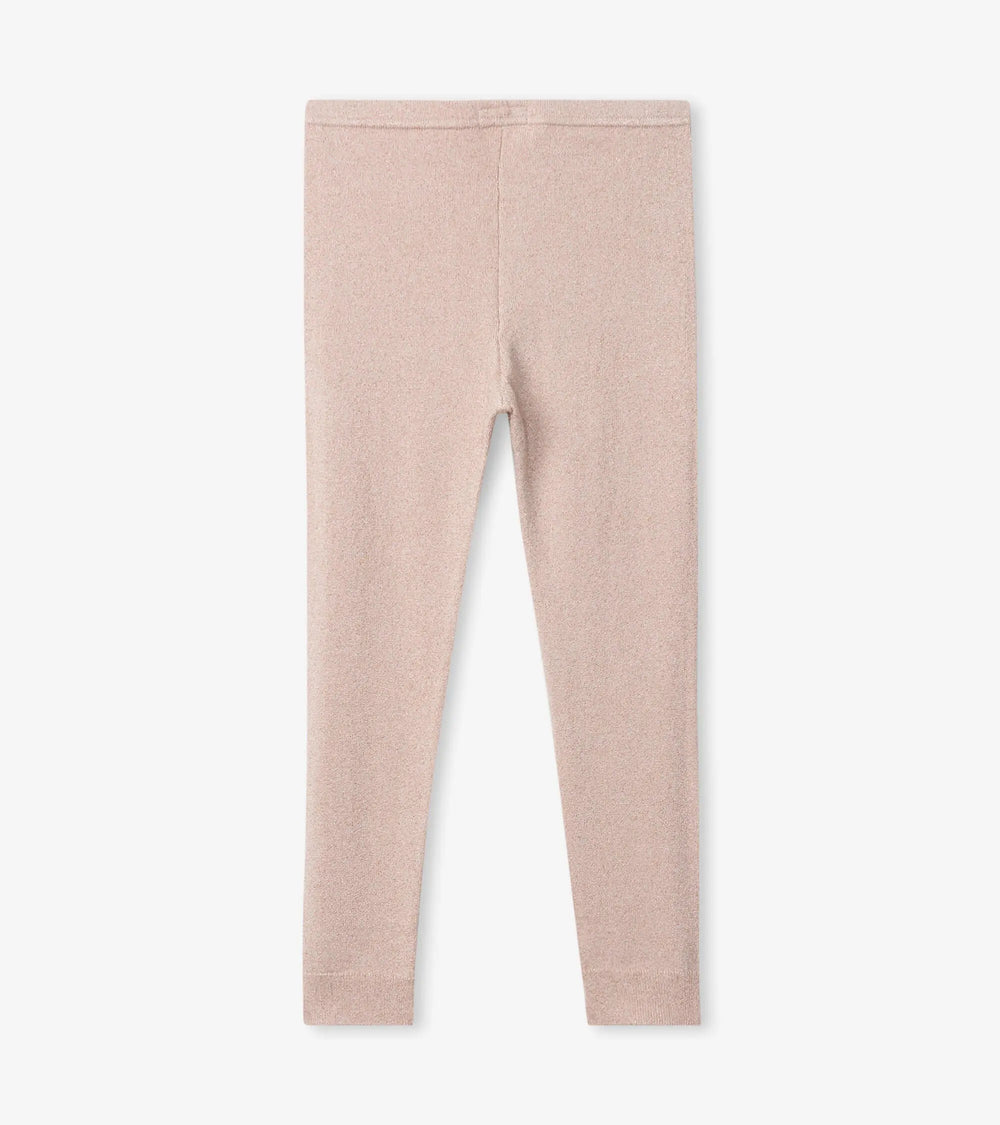 Gold Shimmer Cable Knit Leggings | Hatley - Jenni Kidz