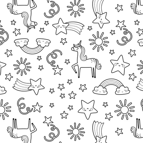 Kids' Colouring Sun Hat - Unicorn | FlapJackKids - Jenni Kidz