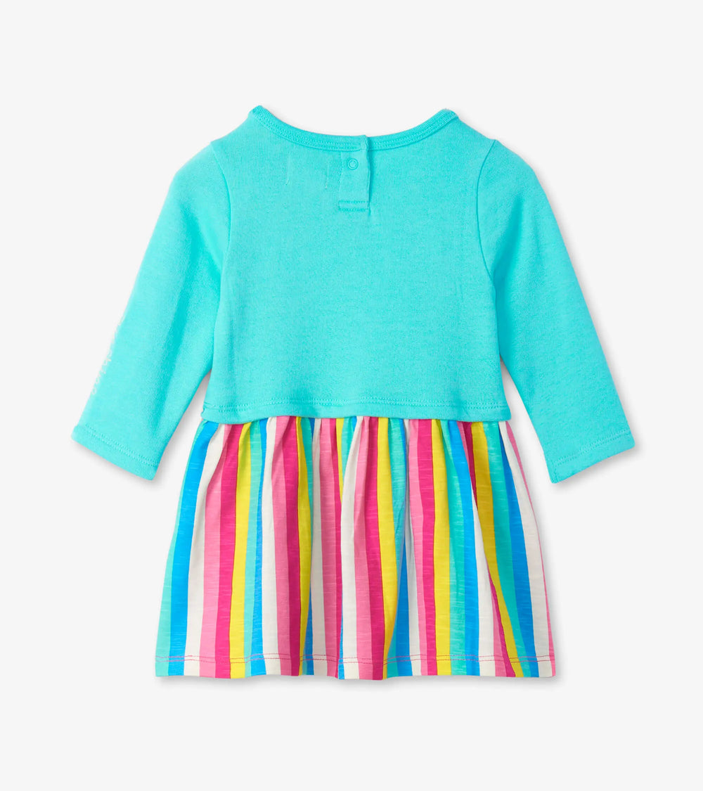 Radiant Rainbow Layered Knit Baby Dress | Hatley - Hatley